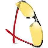 Men's HD Polarized Night Driving Glasses Anti Glare Soxick Night View Sports Sunglasses