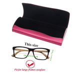 Aluminum Slim Frosted Eyeglasses Case for Large Frames