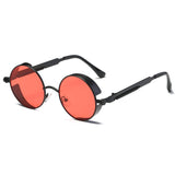 Round Metal Steampunk Vintage Circle Sunglasses DSR007