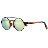 Real Wood Sunglasses For Women Round Polarized UV400 Protection Eco Friendly