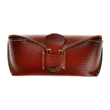 Unisex Handmade Vegetable Tanned Leather Hard Eyeglass Case Sunglasses Holder