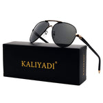 Aviator Polarized Sunglasses Metal Frame Pilot Sun Glasses for Men - UV400 Protection with Case