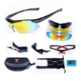 Sport Sunglasses With 5 Interchangeable Lenes for Men/Women Outdoors UV Protection Cycling, Running, Climbing