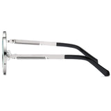Gothic Round Metal Frame with Mirrored Lenses for Men Sunglasses RP6634