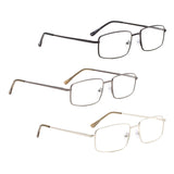 READING GLASSES 3 pack Metal Readers for Men