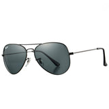Large Metal Aviator Sunglasses, 62mm