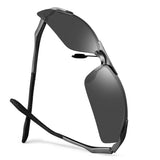 Sports Polarized Sunglasses For Men Women,Fishing Driving Golfing Fashion Metal Sunglasses
