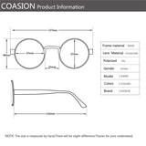Round John Lennon Sunglasses Retro Steampunk Sun Glasses
