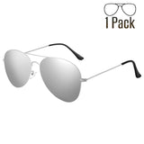 G Sunglasses for Men Women Aviator Polarized Metal Mirror UV 400 Lens Protection