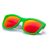 Unisex Street Fashion Sunglasses Square Frame Mirror Lenses For Small Face