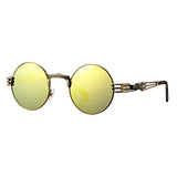 Gothic John Lennon Metal Spring Frame Round Vintage  Steampunk Sunglasses