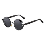 Vintage Hippie Retro Metal Perfect Round Small Frame Polarized Sunglasses 47mm