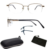 Nearsighted Myopia Driving Glasses for Men Women Clear Vision Comfort Fit + Free Hard Case for Storage ( -1.00 to -6.00 )