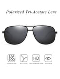 Mens Aviator Pilot military Sunglasses Polarized Metal Frame for Driving