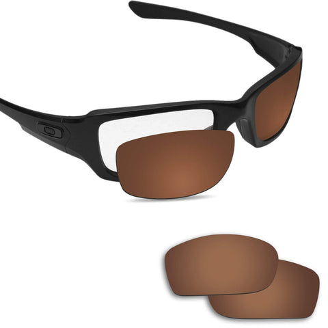 Anti-saltwater Replacement Lenses for Oakley Fives Squared Sunglasses - Various Colors
