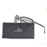 /Polarized Photochromic Lens Semi Frame Photosensitive Sunglasses for Men