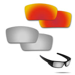 Anti-saltwater Polarized Replacement Lenses for Oakley Gascan Sunglasses 2 Pairs Packed