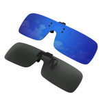 2-Pack Polarized Clip-on Flip Up Rimless One Piece Sunglasses,JP68