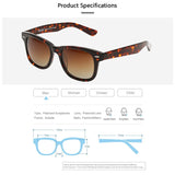 Polarized Sunglasses for Men Retro Wayfarer Style Sunglasses UV Protection