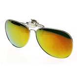 Polarized Clip-on Flip up Sunglasses Lens Glasses Sport Mirror