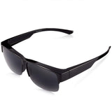 Over Glasses Sunglasses Fit over Prescription Glasses for Women & Men with Polarized Mirrored Lens