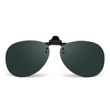 Retro Clip on Rimless Aviator Sunglasses Polarized Flip up Lenses Eyeglasses Men
