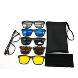Magnetic 5Pcs Polarized Clip-on Sunglasses for Night Driving