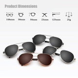 MB209 58mm Polarized Aviator Sunglasses