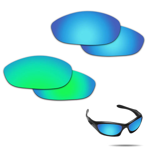 Anti-saltwater Polarized Replacement Lenses for Oakley Monster Dog 2 Pairs Pack