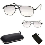 Metal Unisex Aviator Round Oval Shape Classic Reading Glasses Sun Readers