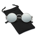 Round Metal Steampunk Vintage Circle Sunglasses DSR007