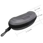 Sport Portable Travel Zipper Sunglasses/Eyesglasses Hard Case Box Bag With Hook