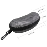 Sport Portable Travel Zipper Sunglasses/Eyesglasses Hard Case Box Bag With Hook