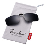 Polarized Clip-on Flip Up Sunglasses Wear Over Prescription glasses