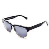 Vintage Retro Semi-Rimless Handmade Sunglasses, Acetate Horned Rim Clubmaster Scratch Resistant Shades