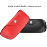 Eyeglass Case, Portable PU Leather Eye Glasses Carrying Case Hard Case Pouch Protector for Men & Women