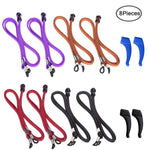6 Pcs Adjustable Eyewear Retainer, Universal Eyeglasses Strap Chain
