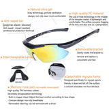 Sport Sunglasses With 5 Interchangeable Lenes for Men/Women Outdoors UV Protection Cycling, Running, Climbing