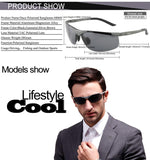 Men's Sports Style Polarized Sunglasses Fishing Golf Driver Glasses 6806S