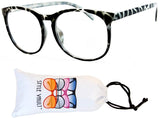 E25-vp  Clear Lens Wayfarer Panto Eyeglasses Glasses