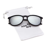 Polarized Sunglasses Women Men Metal Frame Retro Sunglasses