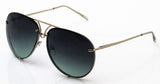 Aviator Poshe Oceanic Lens Twirl Metal Design Frames Sunglasses