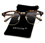 Womens Mens Horned Rim Wayfarer Glasses Frame Nerd Eyeglasses