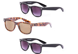 Mass Vision 3 Pair of Classic Full Reading Sunglasses (Not Bifocal) - Outdoor Reading Sunglasses NOT Bifocals - Soft Pouches Included
