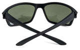 Sport Wrap Rubber Sunglasses