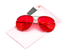 Aviator Poshe Oceanic Lens Twirl Metal Design Frames Sunglasses