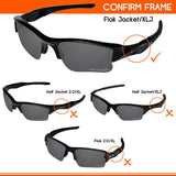 Performance Replacement Lenses for Oakley Flak Jacket XLJ Sunglass Polarized Etched