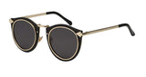 Polarized Round Sunglasses for Men Vintage Cat Eye Designer