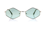 FBL Minimalist Diamond Hexagonal Sunglasses Smoke Pop Color Tinted A112