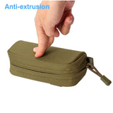 Tactical Sunglasses Case, Tactical Zipper Portable Eyeglasses Carrying Case Sunglasses Hard Case Glasses Pouch